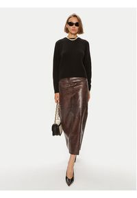 Weekend Max Mara Sweter Gabbia 24253661 Czarny Relaxed Fit. Kolor: czarny. Materiał: wełna #7