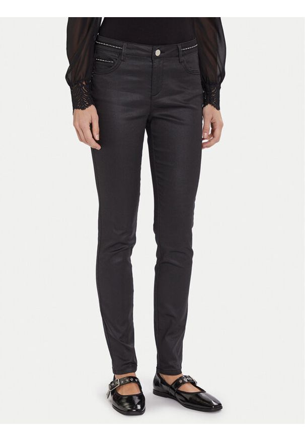 Morgan Jeansy 252-PALAO Czarny Slim Fit. Kolor: czarny