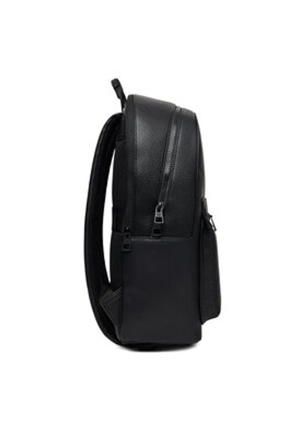 TOMMY HILFIGER - Tommy Hilfiger Plecak Th Monogram Backpack AM0AM13834 Czarny. Kolor: czarny. Materiał: skóra