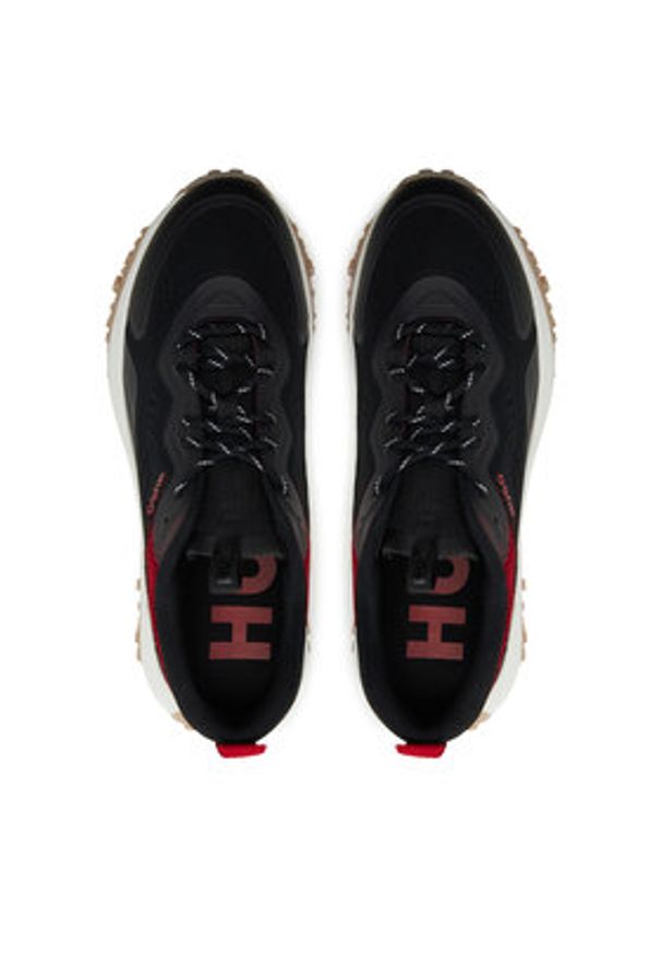 Hugo Sneakersy 50517156 Czarny. Kolor: czarny. Materiał: materiał