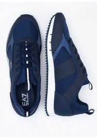 Sneakersy męskie granatowe EA7 Emporio Armani X8X027 XK219 N372. Okazja: do pracy, na spacer, na co dzień. Kolor: niebieski. Sport: turystyka piesza