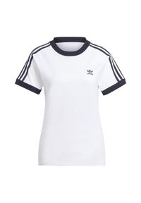 Koszulka Sportowa Damska Adidas Adicolor Classics 3-Stripes Slim. Kolor: biały