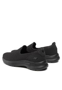 skechers - Skechers Półbuty Go Walk 6 216208/BBK Czarny. Kolor: czarny. Materiał: materiał #8