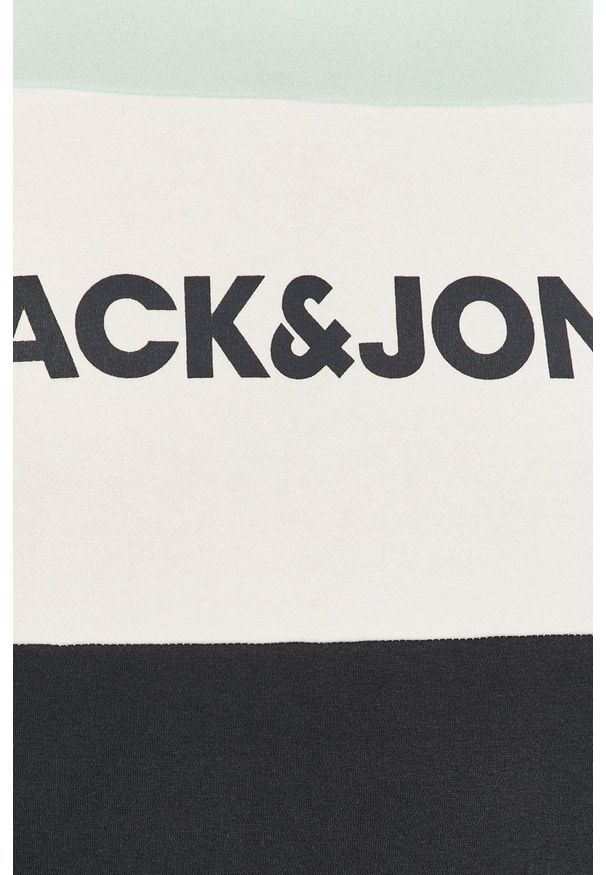 Jack & Jones - Bluza. Okazja: na co dzień. Typ kołnierza: kaptur. Kolor: turkusowy. Materiał: dzianina. Styl: casual