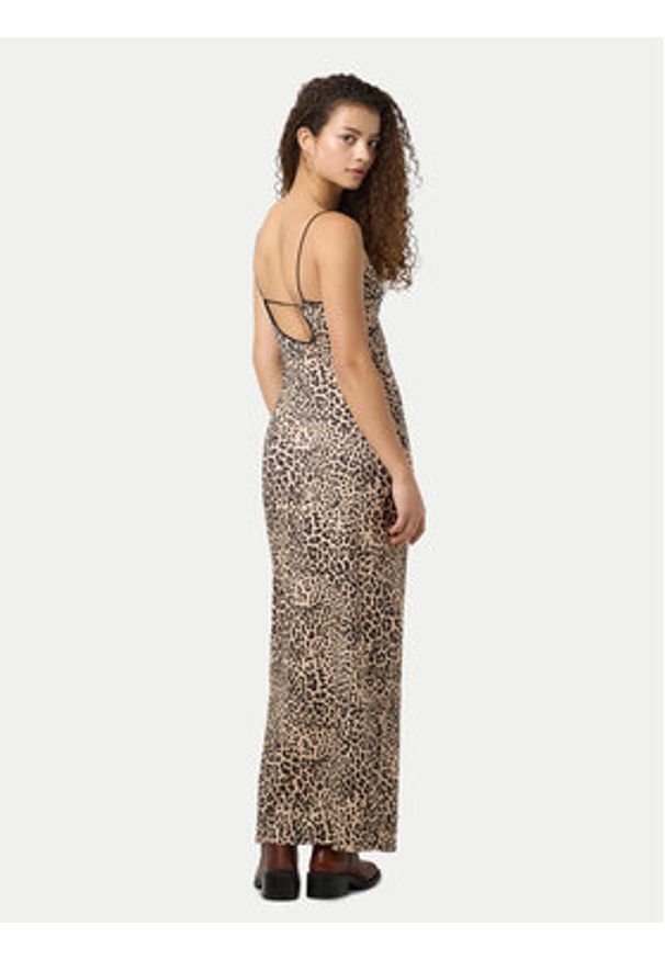 Noisy may - Noisy May Sukienka letnia Avery 27034320 Brązowy Slim Fit. Kolor: brązowy. Materiał: syntetyk. Sezon: lato