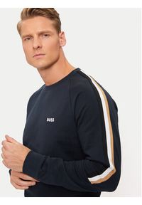 BOSS - Boss Dres Iconic 50527539 Granatowy Regular Fit. Kolor: niebieski. Materiał: bawełna