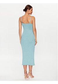 Blugirl Blumarine Sukienka koktajlowa RA3081-MS006 Niebieski Slim Fit. Kolor: niebieski. Materiał: syntetyk. Styl: wizytowy