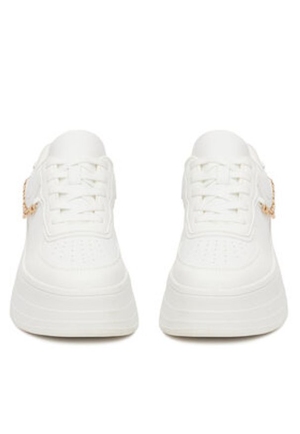 DeeZee Sneakersy AM1123B Biały. Kolor: biały. Materiał: skóra