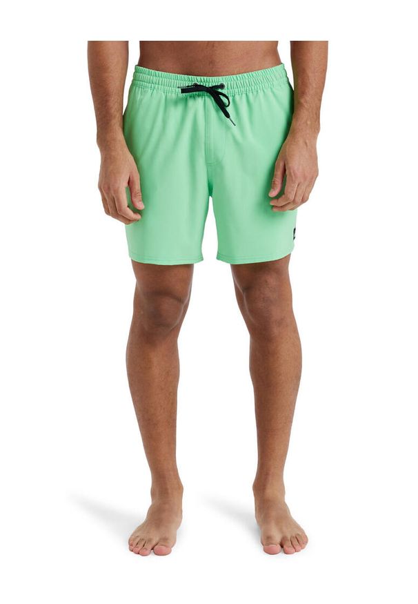 Quiksilver - Szorty kąpielowe dla Mężczyzn SURFSILK SOLID 16" Zielony. Kolor: zielony. Materiał: elastan, poliester, materiał. Styl: sportowy