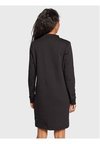 Calvin Klein Sukienka dzianinowa Micro Logo K20K204611 Czarny Regular Fit. Kolor: czarny. Materiał: bawełna, dzianina #3