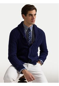 Polo Ralph Lauren Koszula 710929346017 Niebieski Custom Fit. Typ kołnierza: polo. Kolor: niebieski. Materiał: bawełna