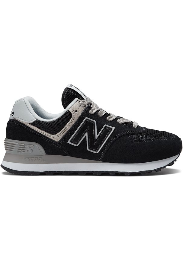 Buty damskie New Balance WL574EVB – czarne. Okazja: na co dzień. Kolor: czarny. Materiał: zamsz, materiał, skóra, guma. Szerokość cholewki: normalna. Model: New Balance 574