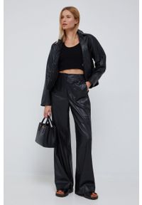 Lauren Ralph Lauren torebka skórzana 431876725004 kolor czarny. Kolor: czarny. Materiał: skórzane. Rodzaj torebki: na ramię #2