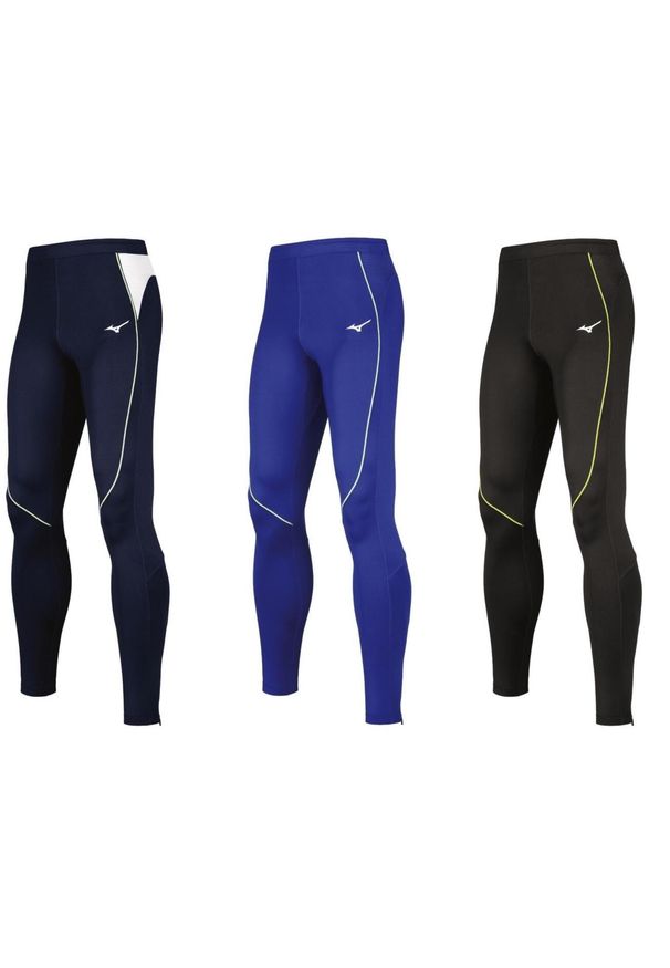 Legginsy premium Mizuno JPN. Kolor: niebieski. Sport: bieganie