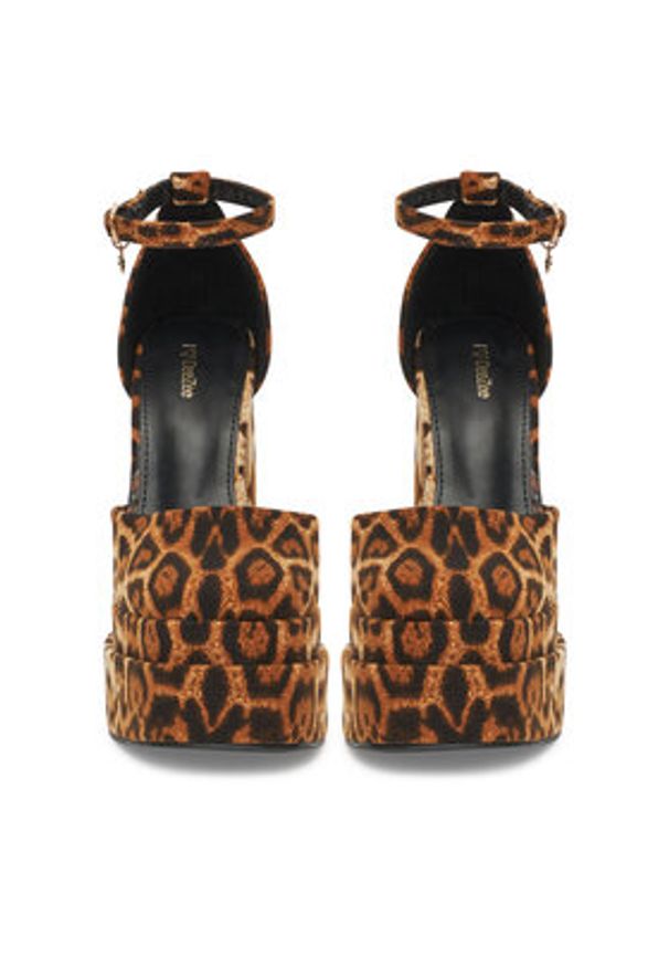 DeeZee Półbuty E3543-1A Kolorowy. Materiał: materiał. Wzór: kolorowy