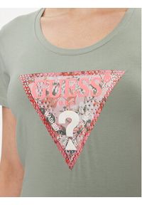 Guess T-Shirt W4GI21 J1314 Niebieski Slim Fit. Kolor: niebieski. Materiał: bawełna #3