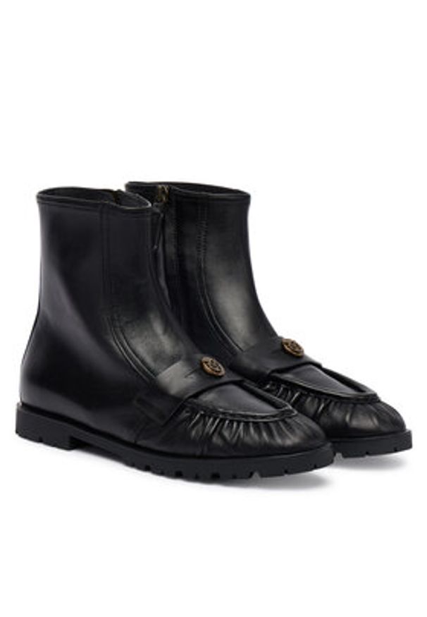 Pinko - PINKO Botki Nora 03 SD0437P003 Czarny. Kolor: czarny. Materiał: skóra