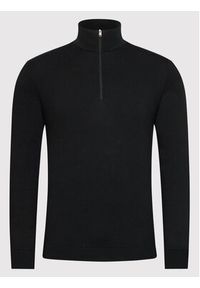 Selected Homme Sweter Berg 16074687 Czarny Regular Fit. Kolor: czarny. Materiał: bawełna