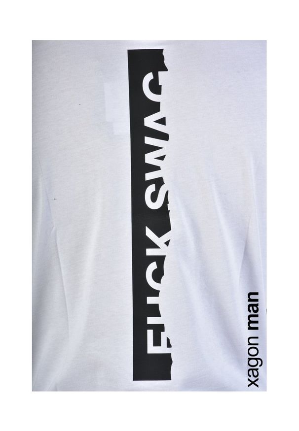 Xagon Man T-Shirt | A20082J30064 | Mężczyzna | Biały. Okazja: na co dzień. Kolor: biały. Materiał: bawełna. Wzór: nadruk. Styl: casual
