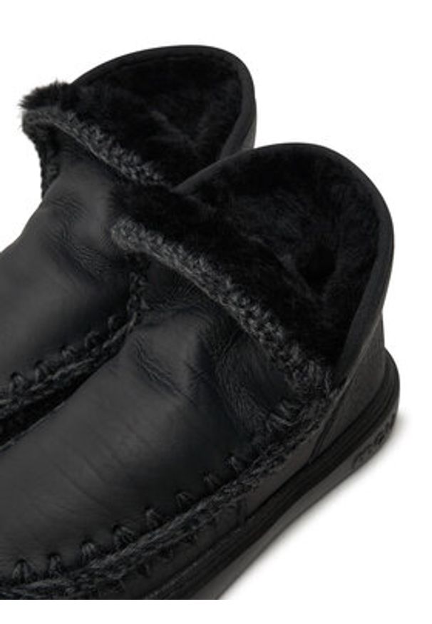 Mou Śniegowce Eskimo Sneaker Bold FW411000B Czarny. Kolor: czarny. Materiał: skóra