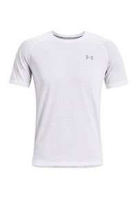 Under Armour T-Shirt UA STREAKER TEE 1361469 Biały Regular Fit. Kolor: biały