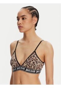 Just Cavalli Biustonosz braletka 78PAJU03 CJUT3 Brązowy. Kolor: brązowy. Materiał: bawełna
