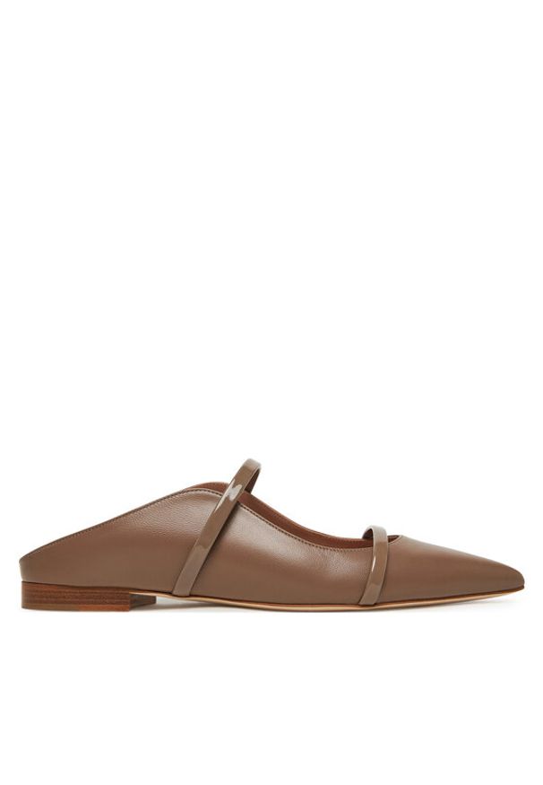MALONE SOULIERS Klapki Maureen Flat 328 Brązowy. Kolor: brązowy. Materiał: skóra