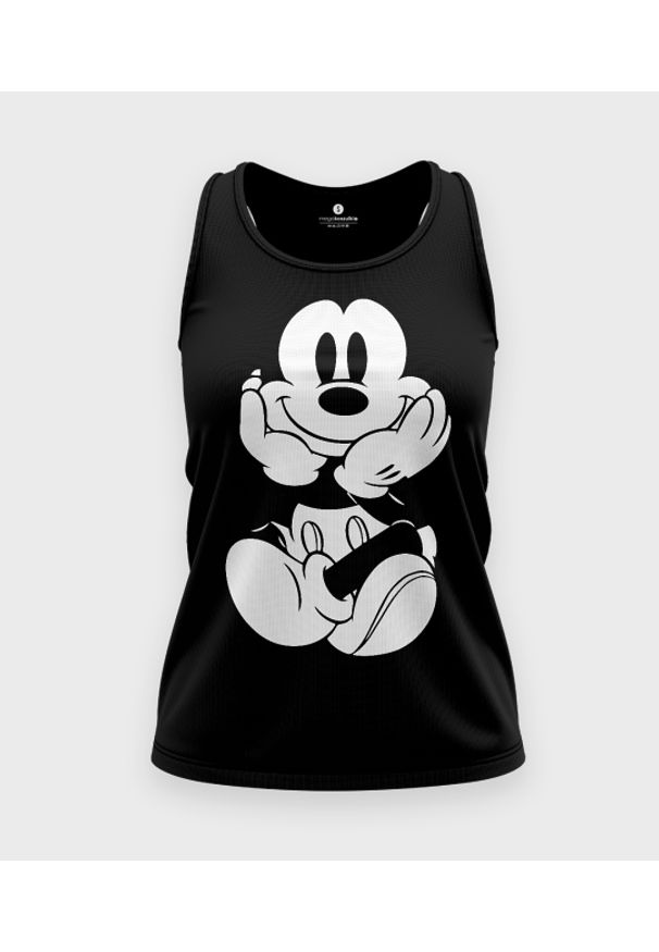 MegaKoszulki - Koszulka damska bez rękawów Myszka Mickey. Materiał: bawełna. Długość rękawa: bez rękawów. Wzór: motyw z bajki