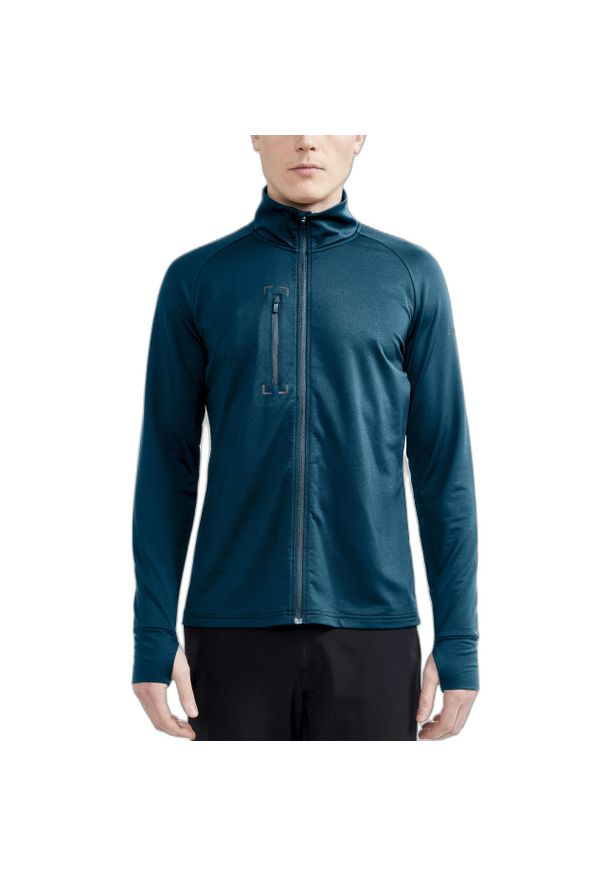 Lekka bluza dresowa Craft Adv Explore. Kolor: niebieski. Materiał: dresówka