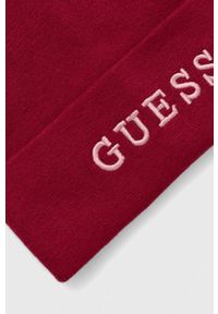 Guess czapka kolor czerwony. Kolor: czerwony. Materiał: materiał, dzianina #2