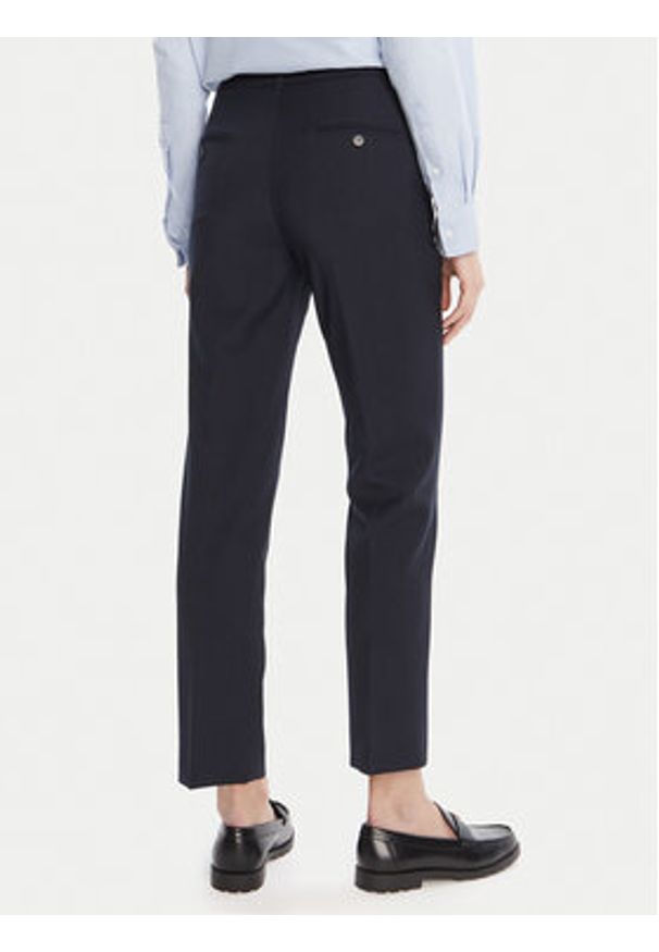Weekend Max Mara Spodnie materiałowe Canon 2525136171 Granatowy Slim Fit. Kolor: niebieski. Materiał: wełna