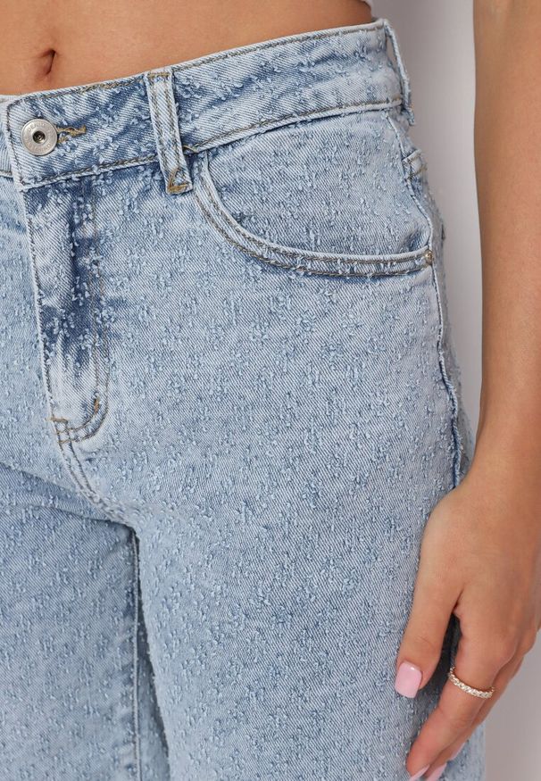 Born2be - Jasnoniebieskie Szorty Jeansowe z Wysokim Stanem z Bawełny przed Kolano Neliyana. Okazja: na co dzień. Stan: podwyższony. Kolor: niebieski. Materiał: jeans, bawełna. Styl: klasyczny, casual