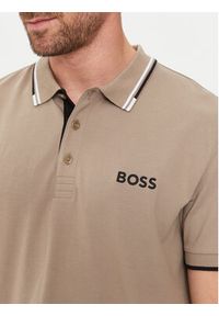 BOSS - Boss Polo Paddy Pro 50469102 Beżowy Regular Fit. Typ kołnierza: polo. Kolor: beżowy. Materiał: syntetyk #2
