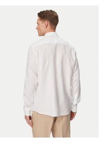 Karl Lagerfeld - KARL LAGERFELD Koszula 605084 562791 Biały Regular Fit. Typ kołnierza: dekolt w karo. Kolor: biały. Materiał: len #3