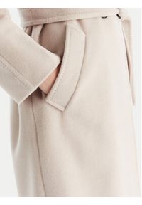 Marella Płaszcz wełniany English 2523016142 Szary Regular Fit. Kolor: szary. Materiał: wełna #4