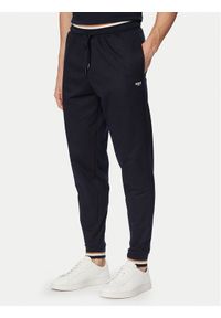 BOSS Spodnie dresowe Iconic 50554830 Granatowy Regular Fit. Kolor: niebieski. Materiał: bawełna #1