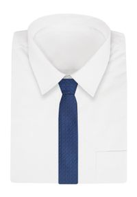 Elegancki Krawat Męski Angelo di Monti - Ciemnoniebieski w Regularny Wzór. Kolor: niebieski. Materiał: tkanina. Styl: elegancki #2