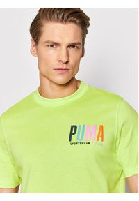 Puma T-Shirt SWxP Graphic 533623 Żółty Regular Fit. Kolor: żółty. Materiał: bawełna