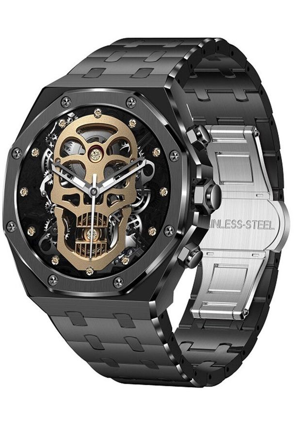 Smartwatch Hagen Smartwatch męski Hagen HB17.14.114 czarny bransoleta. Rodzaj zegarka: smartwatch. Kolor: czarny