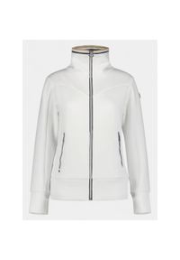 LUHTA - Sweter damski Luhta Ingby. Typ kołnierza: polo. Kolor: biały. Materiał: polar, materiał. Sport: turystyka piesza #1
