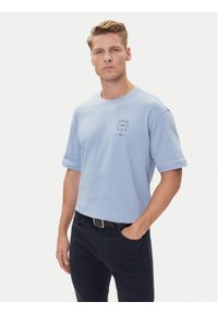 BOSS T-Shirt Te_Voyage 50546370 Niebieski Relaxed Fit. Kolor: niebieski. Materiał: bawełna