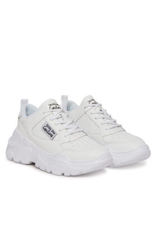 Versace Jeans Couture Sneakersy 78VA3SC2 Biały. Kolor: biały. Materiał: skóra
