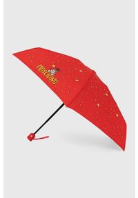 MOSCHINO - Moschino Parasol kolor czerwony. Kolor: czerwony #1