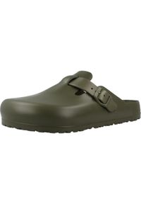 Buty do chodzenia męskie Birkenstock Boston Eva. Kolor: zielony. Materiał: materiał, syntetyk. Szerokość cholewki: normalna. Sport: turystyka piesza