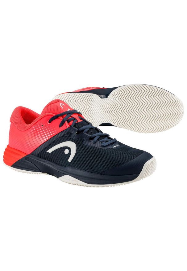 Buty do tenisa męskie Head Revolt Evo 2.0. Zapięcie: sznurówki. Kolor: czerwony, wielokolorowy, czarny. Materiał: materiał, syntetyk, tkanina. Szerokość cholewki: normalna. Sport: tenis
