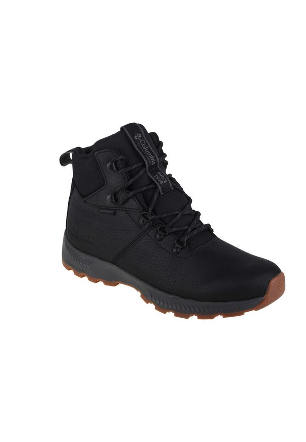 columbia - Trapery męskie, Columbia Landroamer Explorer WP. Kolor: czarny, wielokolorowy. Materiał: skóra. Sport: turystyka piesza