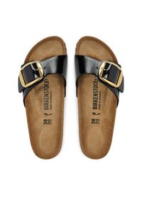 Birkenstock Klapki Madrid Big Buckle Bf 1027785 Czarny. Kolor: czarny. Materiał: skóra #4