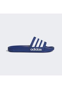 Adidas - Klapki basenowe Adilette Shower Slides. Kolor: niebieski, wielokolorowy, biały. Styl: sportowy