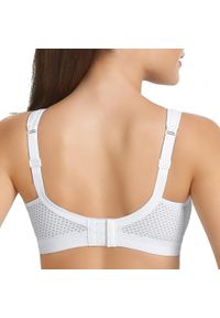 ANITA ACTIVE - Stanik do biegania Momentum z wysoki poziomem podtrzymywania. Kolor: biały. Materiał: poliamid, elastan, poliester. Sport: fitness
