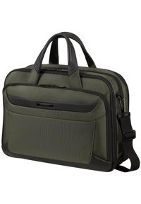 Samsonite 147141 1388 15.6'' PRO-DLX 6 zielony. Kolor: zielony. Materiał: skóra, materiał. Wzór: kolorowy. Styl: elegancki, biznesowy